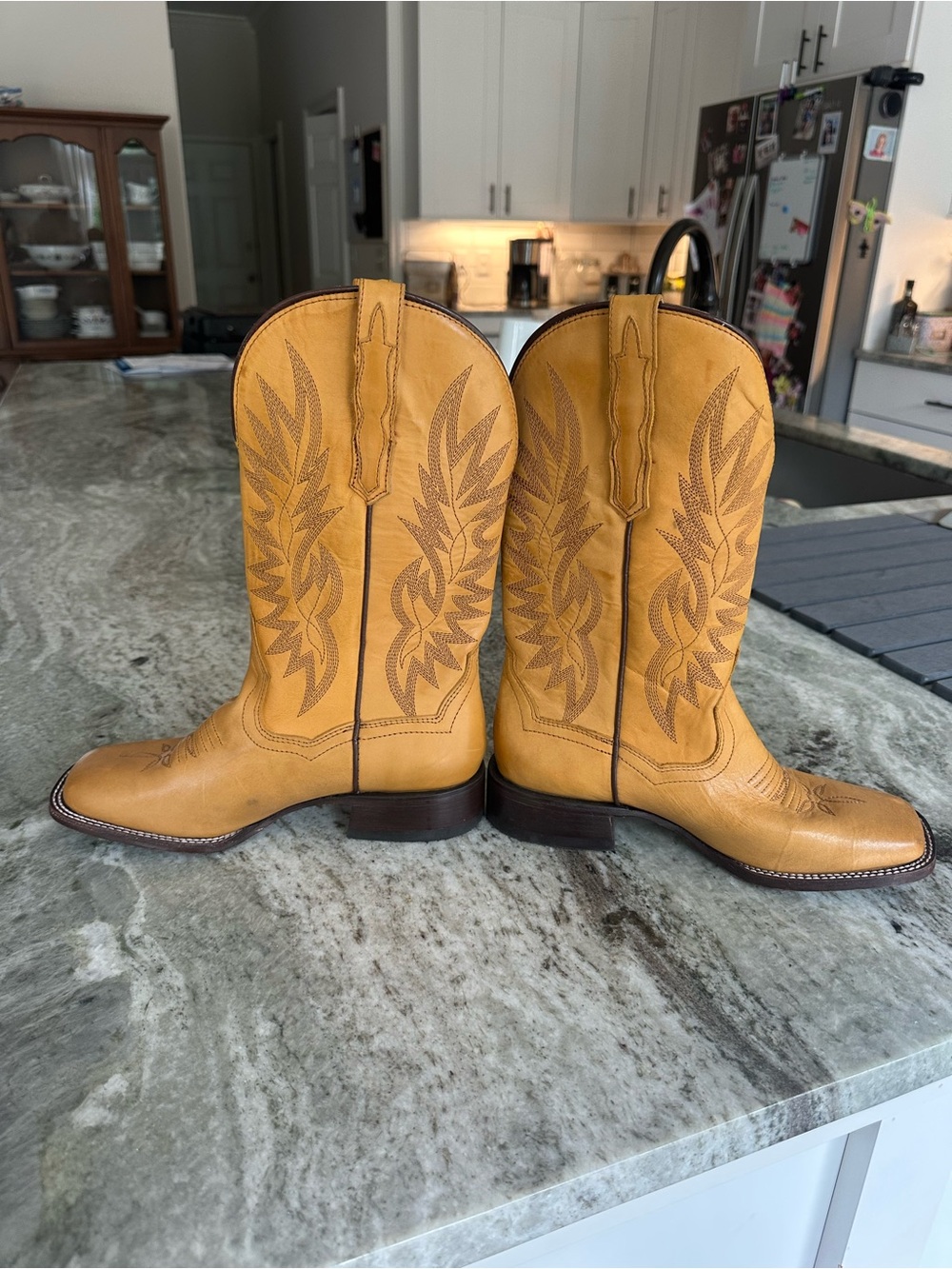 Dan Post Selena - Women's Leather Cowgirl Boots Square Toe Size 7.5 NWT - Picture 6 of 9